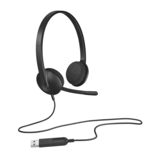 Logitech USB Headset H340 Stereo Headset | USB-A Connectivity, Noise-Cancelling Mic, Digital Audio, Lightweight Design